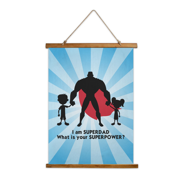 Custom Super Dad Wall Hanging Tapestry - Tall