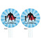 Super Dad White Plastic 7" Stir Stick - Double Sided - Round - Front & Back