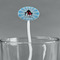 Super Dad White Plastic 7" Stir Stick - Oval - Main