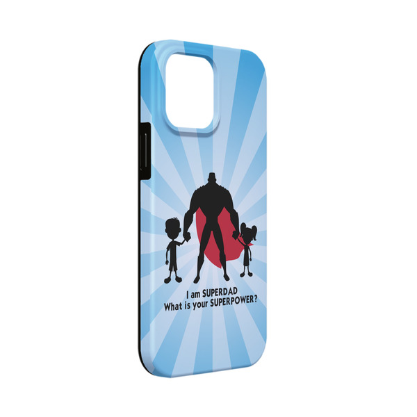 Custom Super Dad iPhone Case - Rubber Lined - iPhone 13 Mini