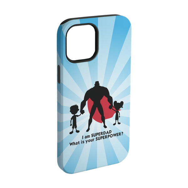 Custom Super Dad iPhone Case - Rubber Lined - iPhone 15