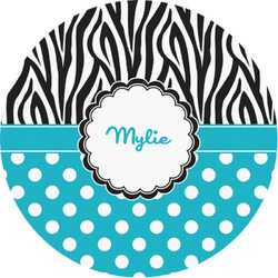 Dots & Zebra Multipurpose Round Labels - 1" (Personalized)