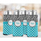 Dots & Zebra 12oz Tall Can Sleeve - Set of 4 - LIFESTYLE