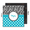 Dots & Zebra 12x12 Wood Print - Front & Back View