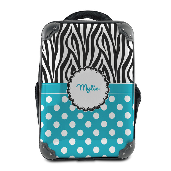 Custom Dots & Zebra 15" Hard Shell Backpack (Personalized)