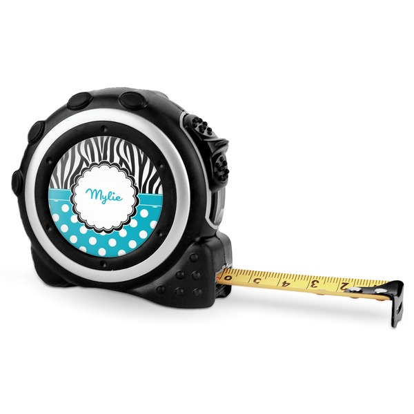 Custom Dots & Zebra Tape Measure - 16 Ft (Personalized)