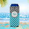 Dots & Zebra 16oz Can Sleeve - LIFESTYLE