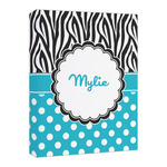 Dots & Zebra Canvas Print - 16x20 (Personalized)