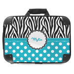 Dots & Zebra Hard Shell Briefcase - 18" (Personalized)