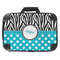 Dots & Zebra 18" Laptop Briefcase - FRONT