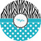 Dots & Zebra 2" Multipurpose Round Labels - Single Sticker