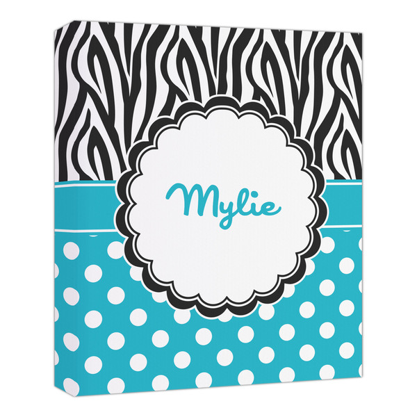 Custom Dots & Zebra Canvas Print - 20x24 (Personalized)