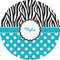 Dots & Zebra 3" Multipurpose Round Labels - Single Sticker