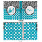 Dots & Zebra 3 Ring Binders - Full Wrap - 1" - APPROVAL