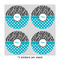 Dots & Zebra 4" Multipurpose Round Labels - Sheet