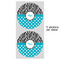 Dots & Zebra 5" Multipurpose Round Label - Sheet