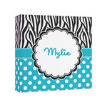 Dots & Zebra Canvas Print - 8x8 (Personalized)