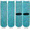 Dots & Zebra Adult Crew Socks - Double Pair - Front and Back - Apvl