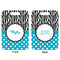 Dots & Zebra Aluminum Luggage Tag (Front + Back)