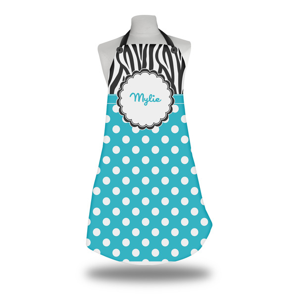 Custom Dots & Zebra Apron w/ Name or Text