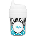 Dots & Zebra Baby Sippy Cup (Personalized)