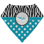 Dots & Zebra Bandana Bib (Personalized)