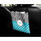 Dots & Zebra Car Bag - In Use