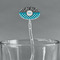 Dots & Zebra Clear Plastic 7" Stir Stick - Oval - Main