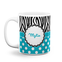 Dots & Zebra Coffee Mug (Personalized)