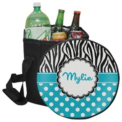 Dots & Zebra Collapsible Cooler & Seat (Personalized)