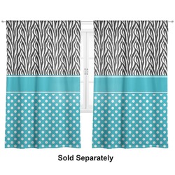 Dots & Zebra Curtain Panel - Custom Size