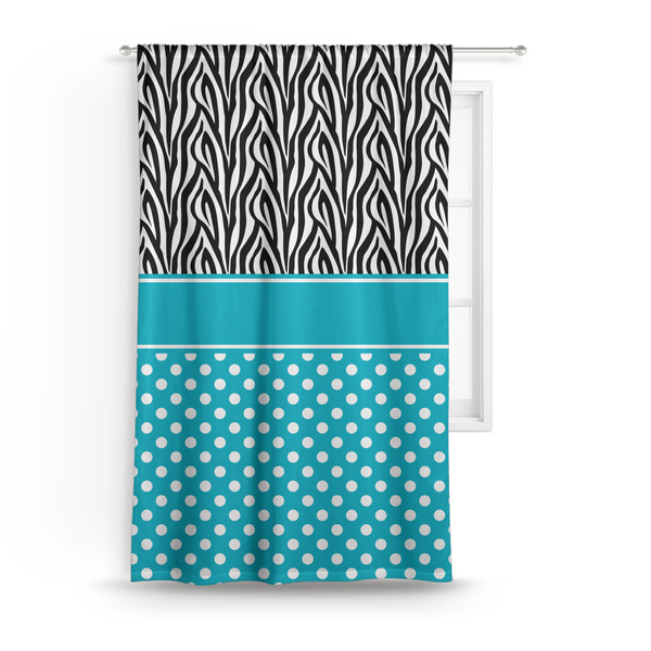 Custom Dots & Zebra Curtain Panel - Custom Size