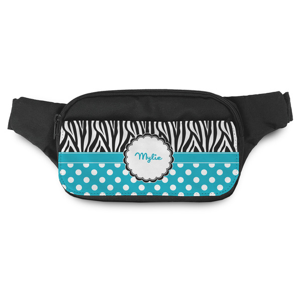 Custom Dots & Zebra Fanny Pack - Modern Style (Personalized)