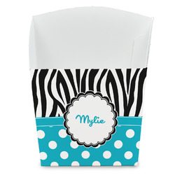 Dots & Zebra French Fry Favor Boxes (Personalized)