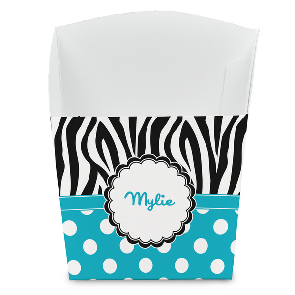 Custom Dots & Zebra French Fry Favor Boxes (Personalized)