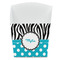 Dots & Zebra French Fry Favor Box - Front View