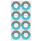 Dots & Zebra Icing Circle - Medium - Set of 8