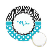 Dots & Zebra Printed Cookie Topper - 2.15" (Personalized)