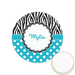 Dots & Zebra Printed Cookie Topper - 1.25" (Personalized)