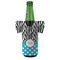 Dots & Zebra Jersey Bottle Cooler - Set of 4 - FRONT (on bottle)