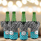 Dots & Zebra Jersey Bottle Cooler - Set of 4 - LIFESTYLE