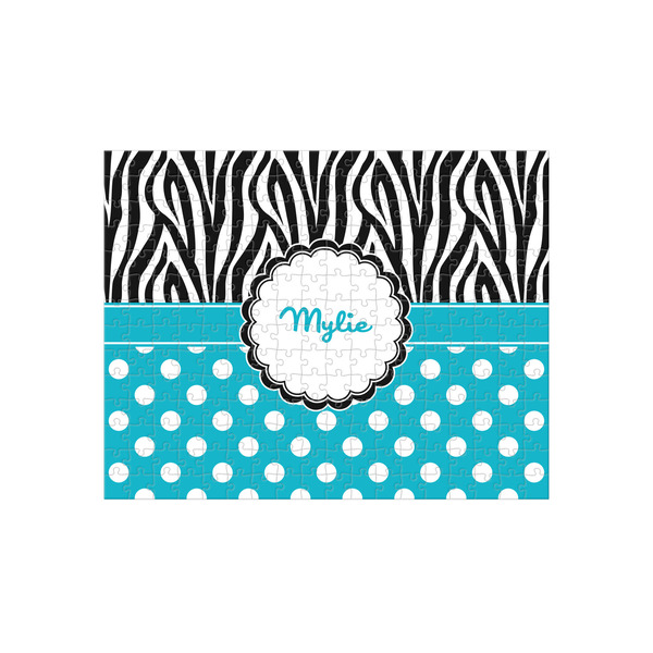 Custom Dots & Zebra 252 pc Jigsaw Puzzle (Personalized)