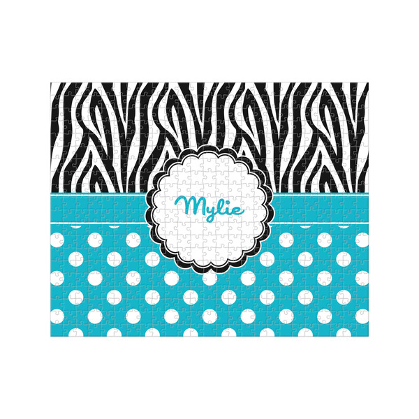 Custom Dots & Zebra 500 pc Jigsaw Puzzle (Personalized)