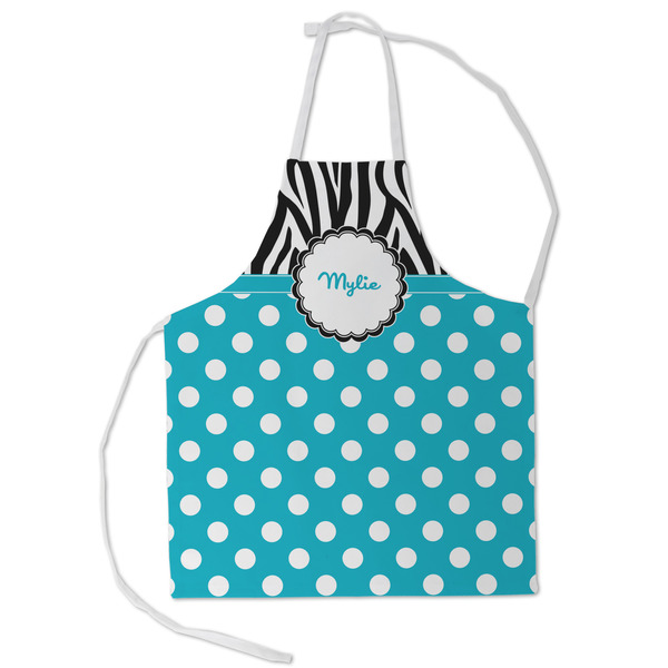 Custom Dots & Zebra Kid's Apron - Small (Personalized)