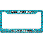 Dots & Zebra License Plate Frame - Style B (Personalized)