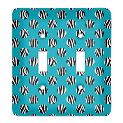 Dots & Zebra Light Switch Cover (2 Toggle Plate)