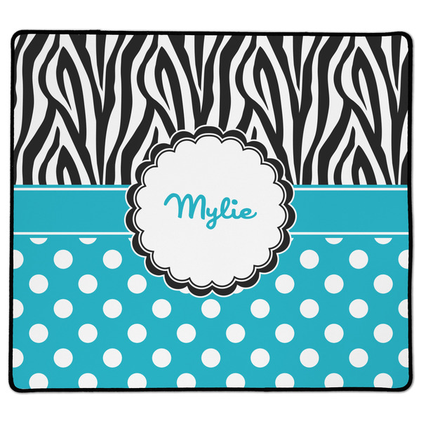 Custom Dots & Zebra XL Gaming Mouse Pad - 18" x 16" (Personalized)