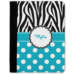 Dots & Zebra Notebook Padfolio w/ Name or Text