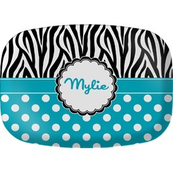 Dots & Zebra Melamine Platter (Personalized)