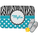 Dots & Zebra Memory Foam Bath Mat - 34"x21" (Personalized)